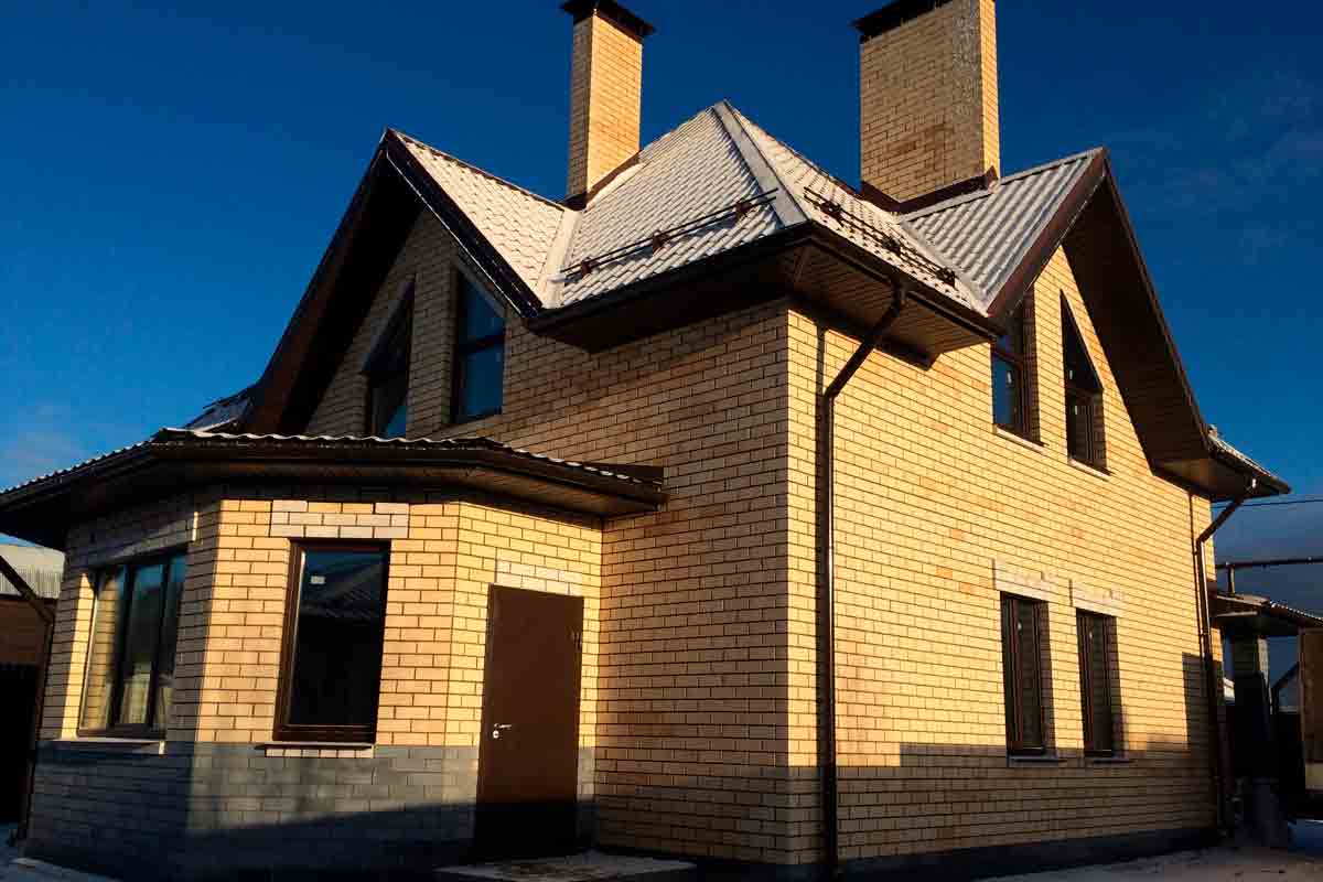 Дом из силикатного кирпича 160 м2
